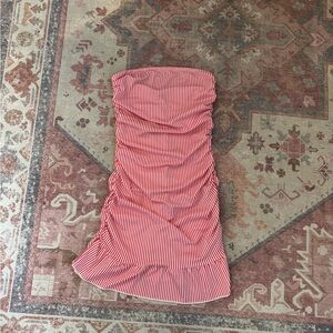 Edikted Red and White Striped Dresd